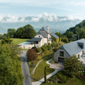Vue aérienne du Lodge